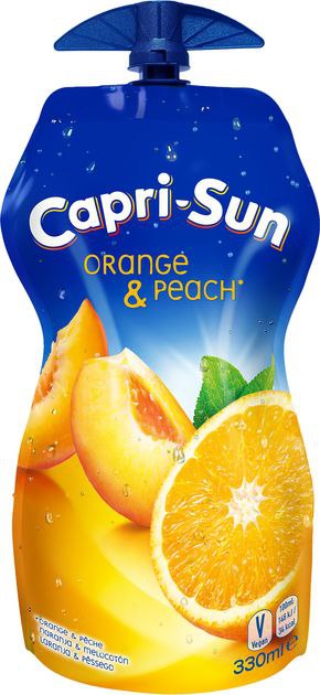 Напій соковмісний Capri-Sun Orange & Peach 0.33 л дой-пак